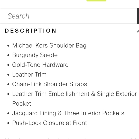 🎉HP🎊 Michael Kors "Whitney" Suede Shoulder Bag - Picture 6 of 7